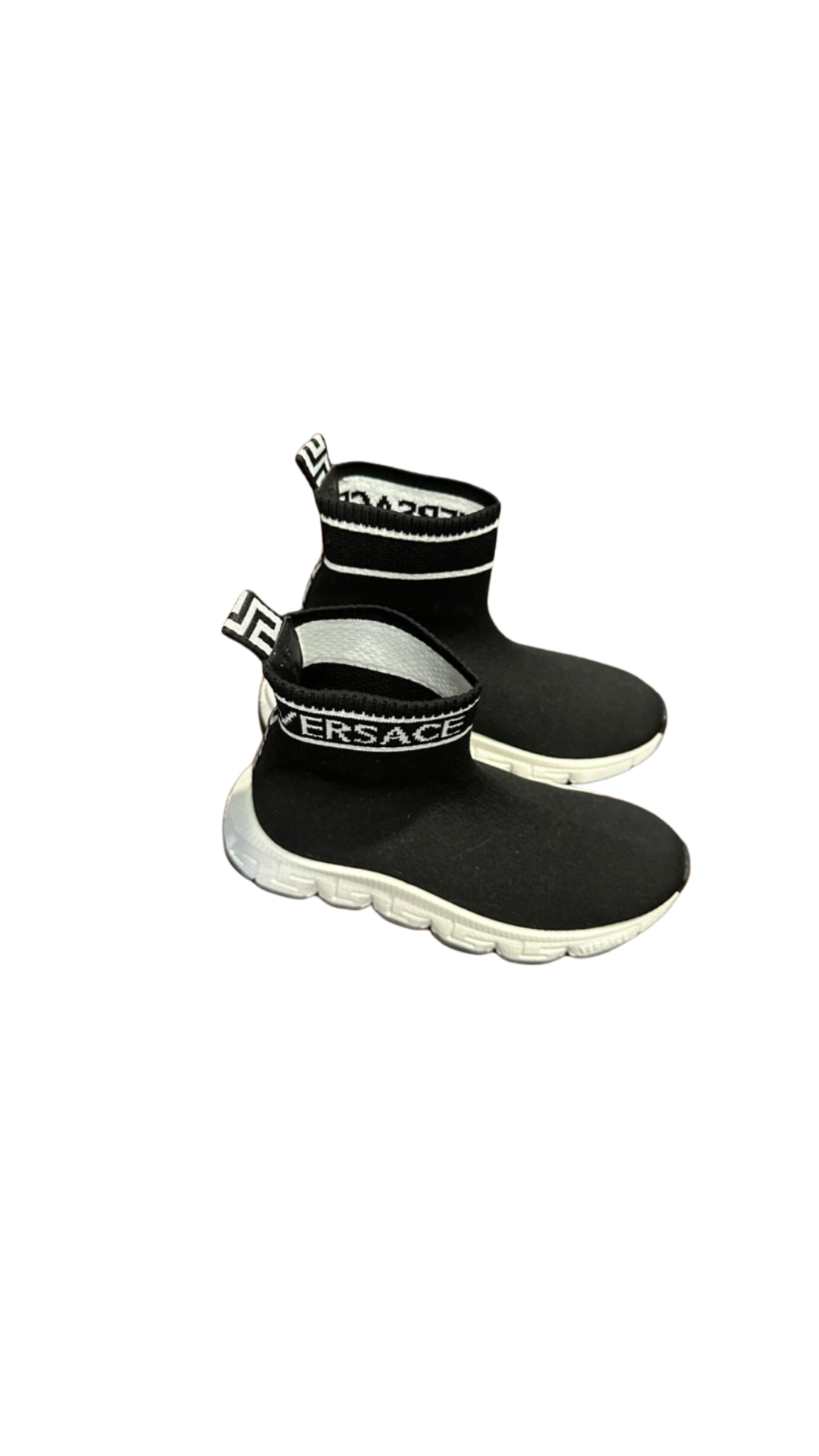 KIDS VERSACE BLACK SOCK SNEAKERS