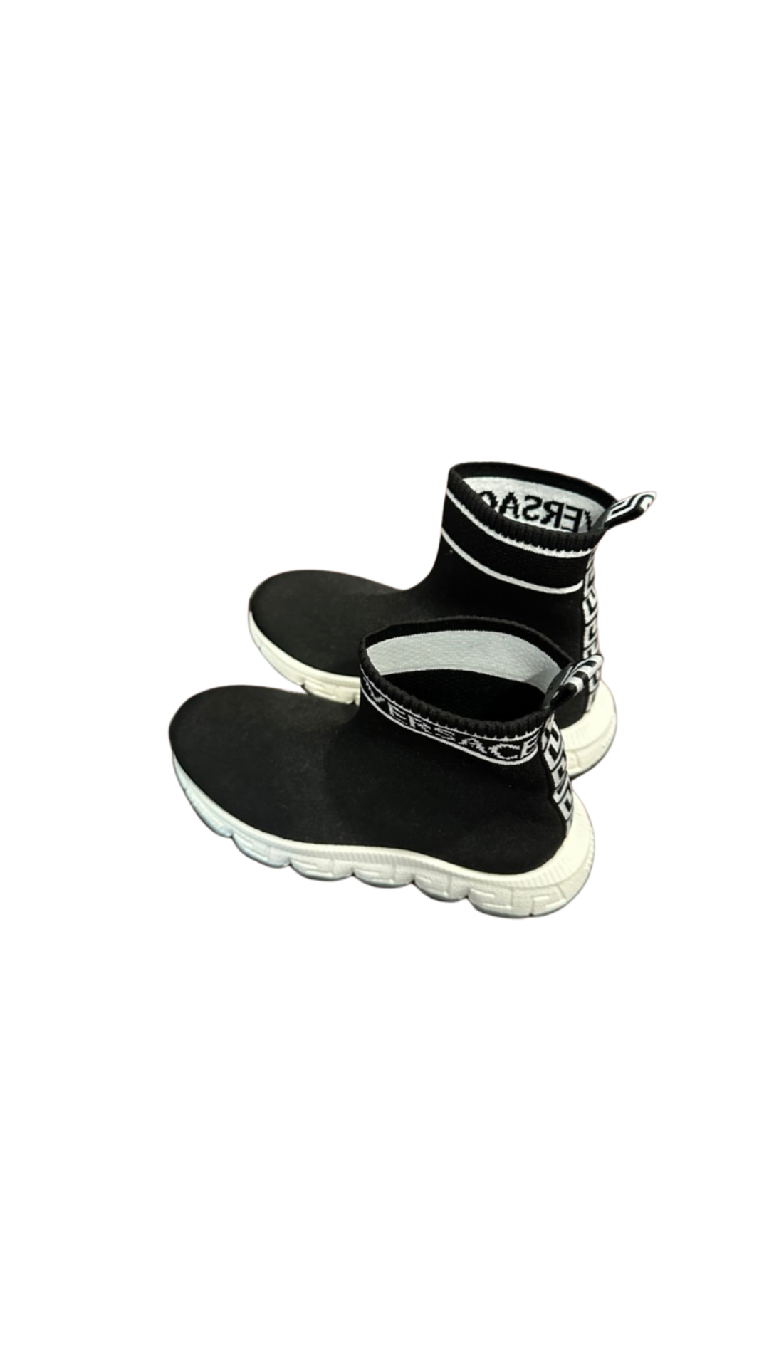 KIDS VERSACE BLACK SOCK SNEAKERS