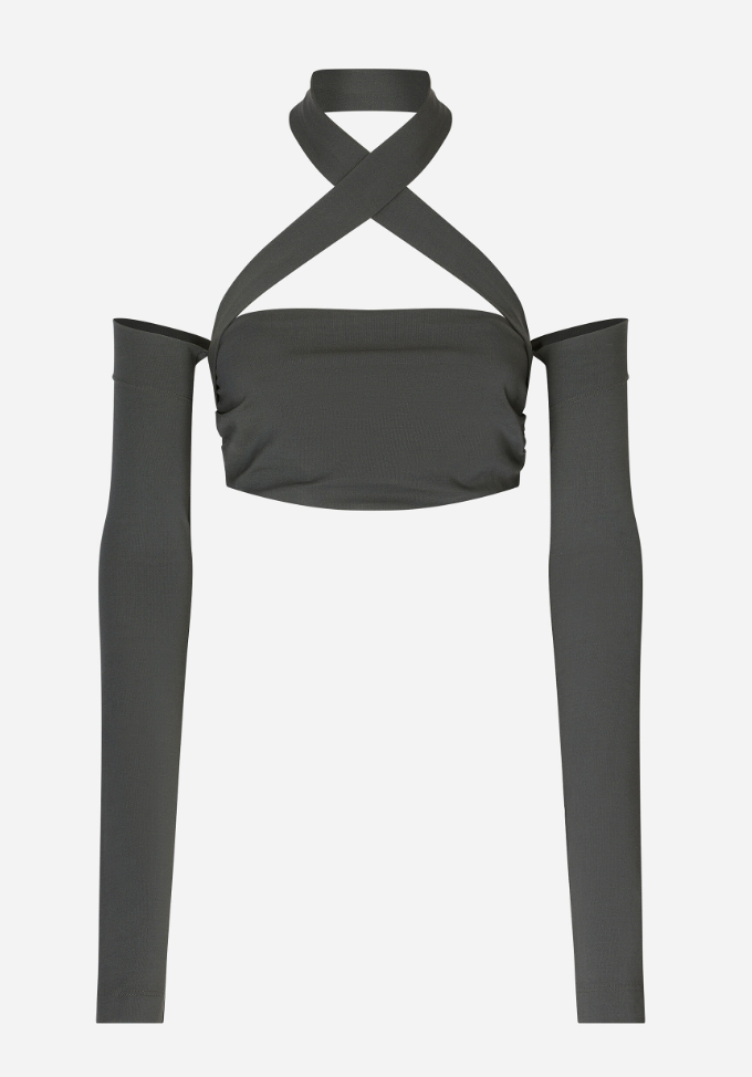 KIM DOLCE & GABBANA 1991 CROSS STRAP TOP