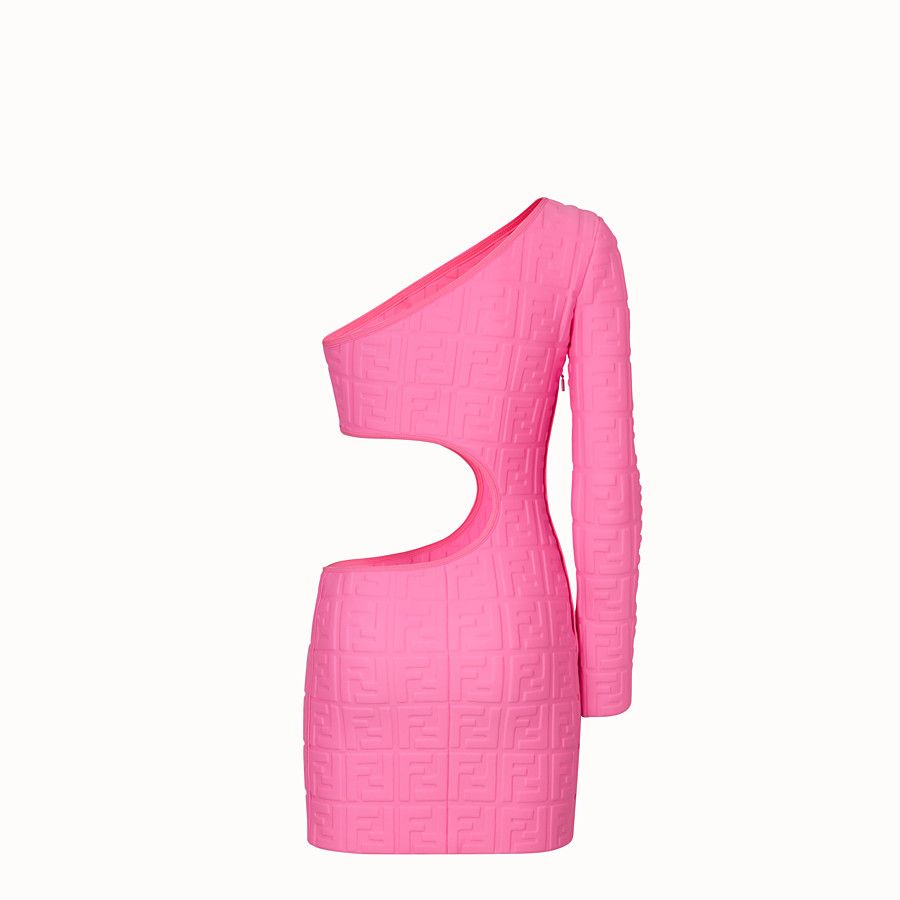 FENDI HOT PINK NEOPRENE DRESS