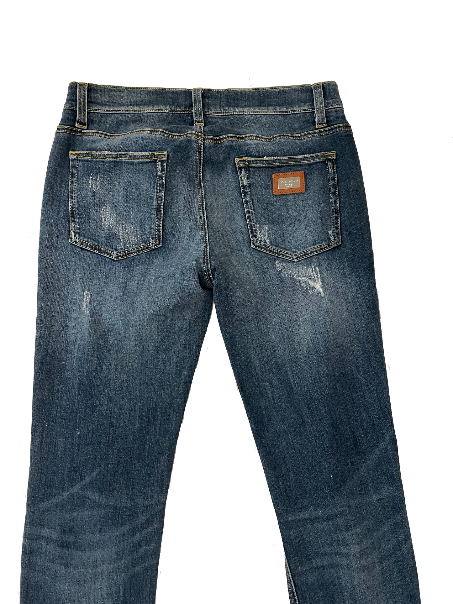 DOLCE & GABBANA DENIM JEANS WITH RIPS