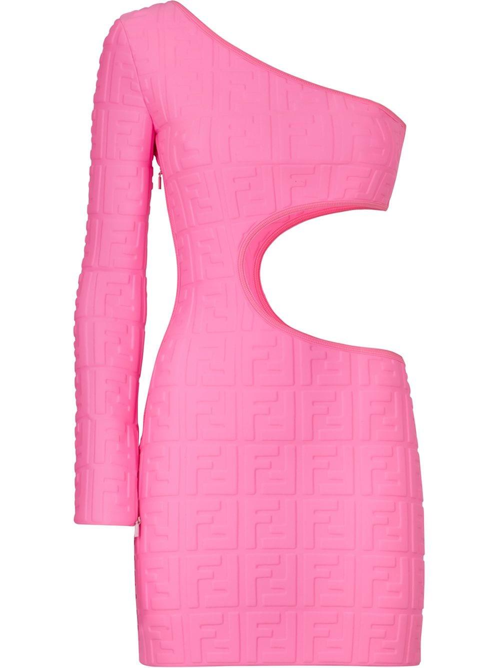 FENDI HOT PINK NEOPRENE DRESS