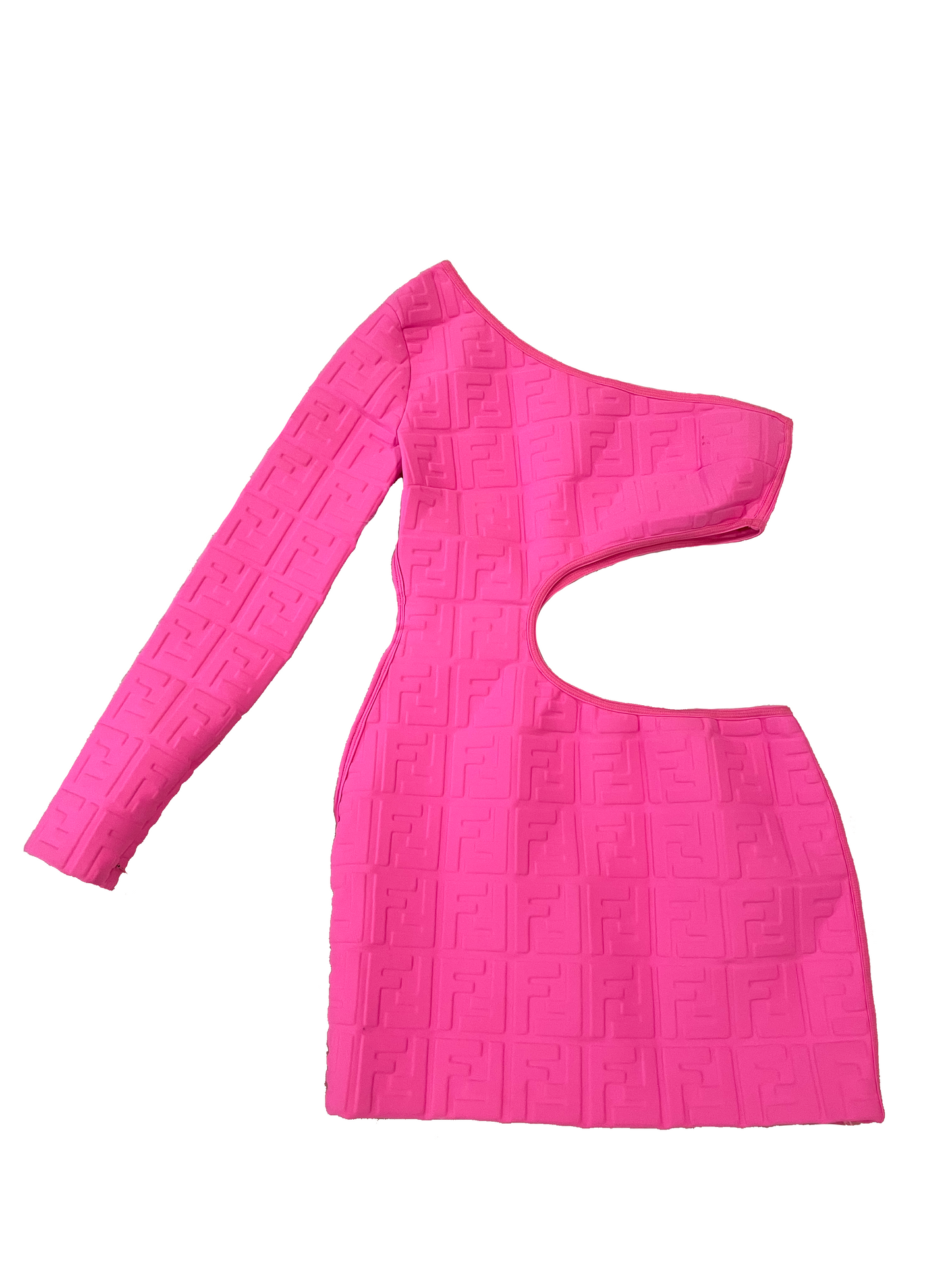 FENDI HOT PINK NEOPRENE DRESS