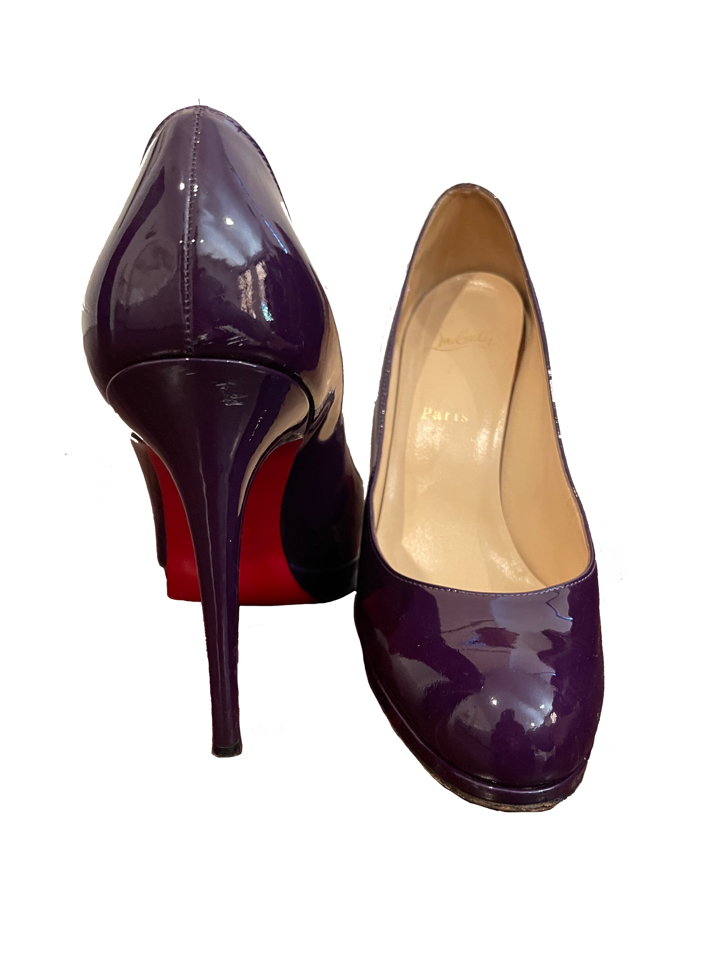 CHRISTIAN LOUBOUTIN PURPLE PUMPS