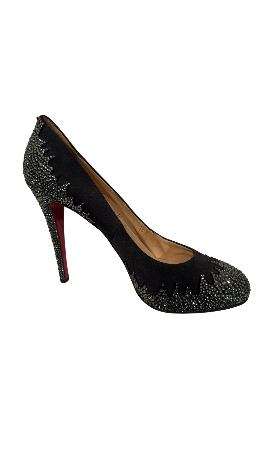 CHRISTIAN LOUBOUTIN CRYSTAL EMBELLISHED PUMPS