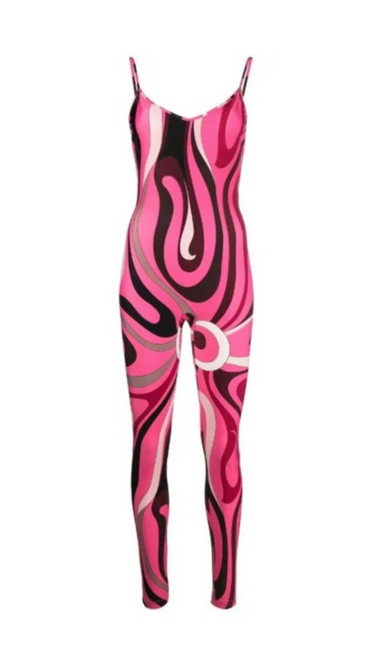 EMILIO PUCCI MARMO-PRINT JUMPSUIT