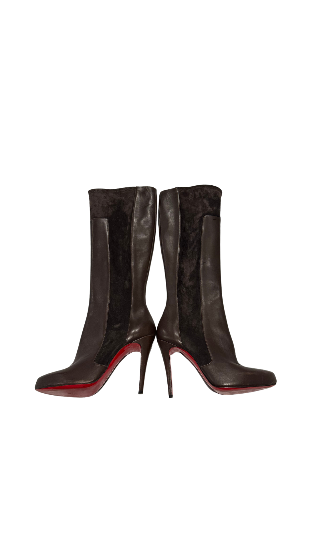 CHRISTIAN LOUBOUTIN WINTER BOOTS- BROWN