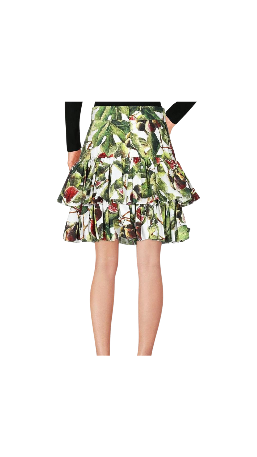 DOLCE & GABBANA FIG PLEATED SKIRT