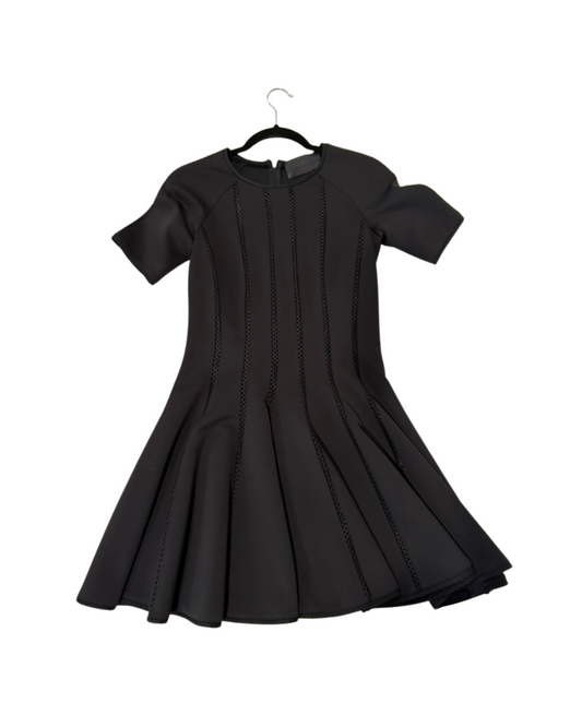PHILIPP PLEIN PLEATED BLACK DRESS