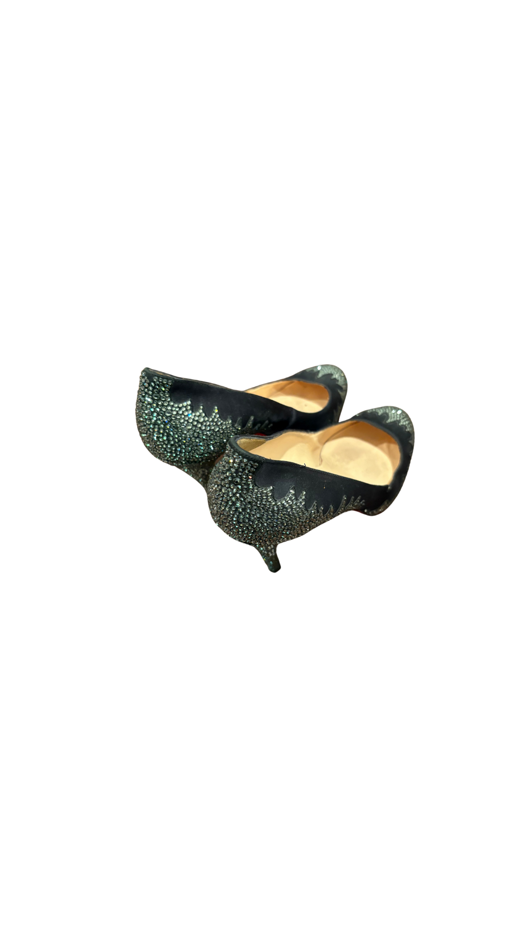 CHRISTIAN LOUBOUTIN CRYSTAL EMBELLISHED PUMPS