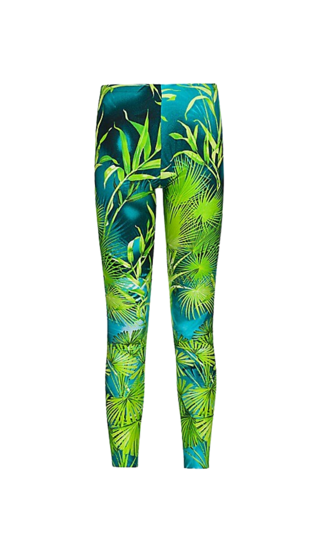 VERSACE PALM PRINT LEGGINGS