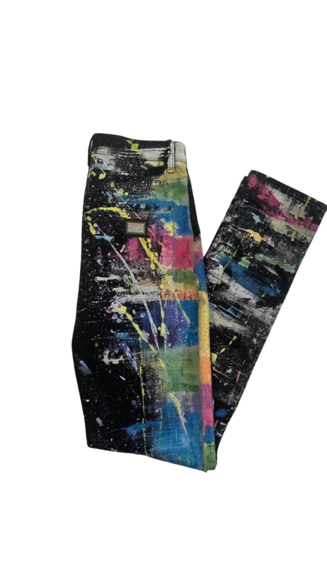 DOLCE & GABBANA PAINTED JEANS