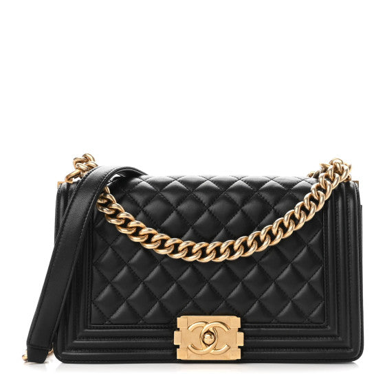 Chanel Medium Big Boy Lambskin Flap Bag