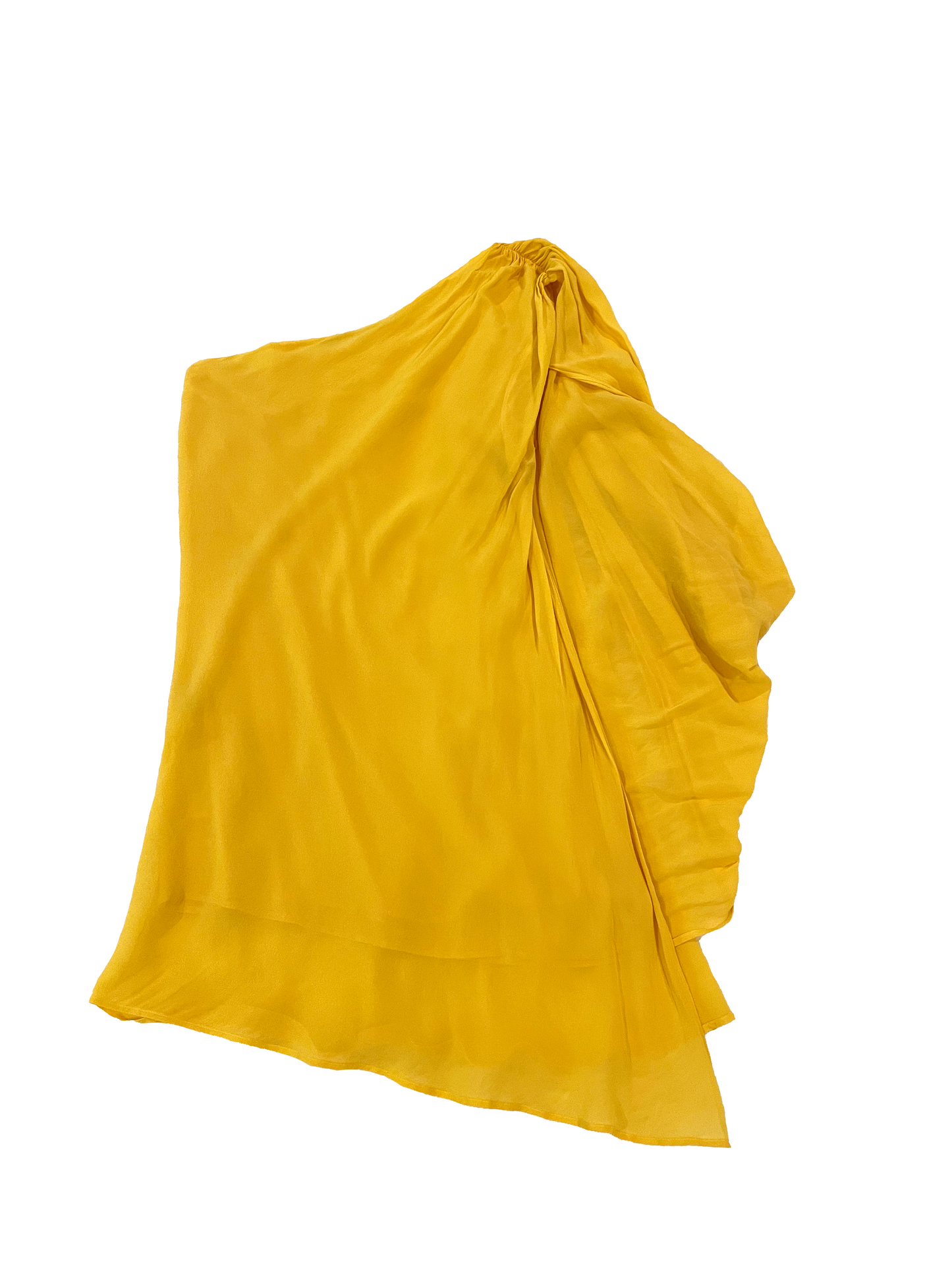 ROBERTO CAVALLI ONE SHOULDER YELLOW DRESS