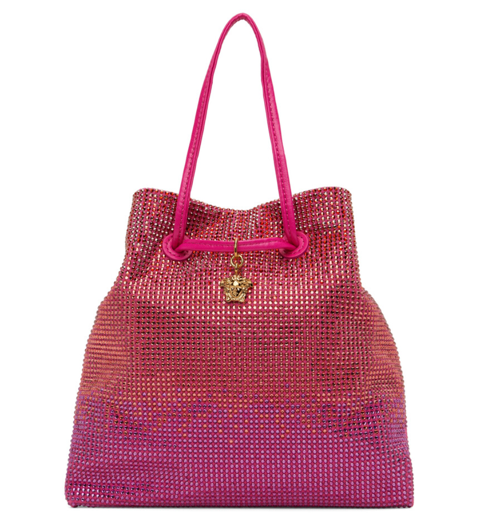 VERSACE PINK CRYSTAL POUCH