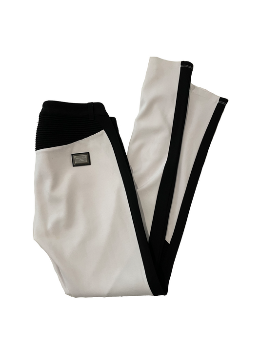 PHILLIP PLEIN WHITE&BLACK PANTS