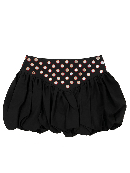 SAINT LAURENT RUFFLE BASQUE SKIRT