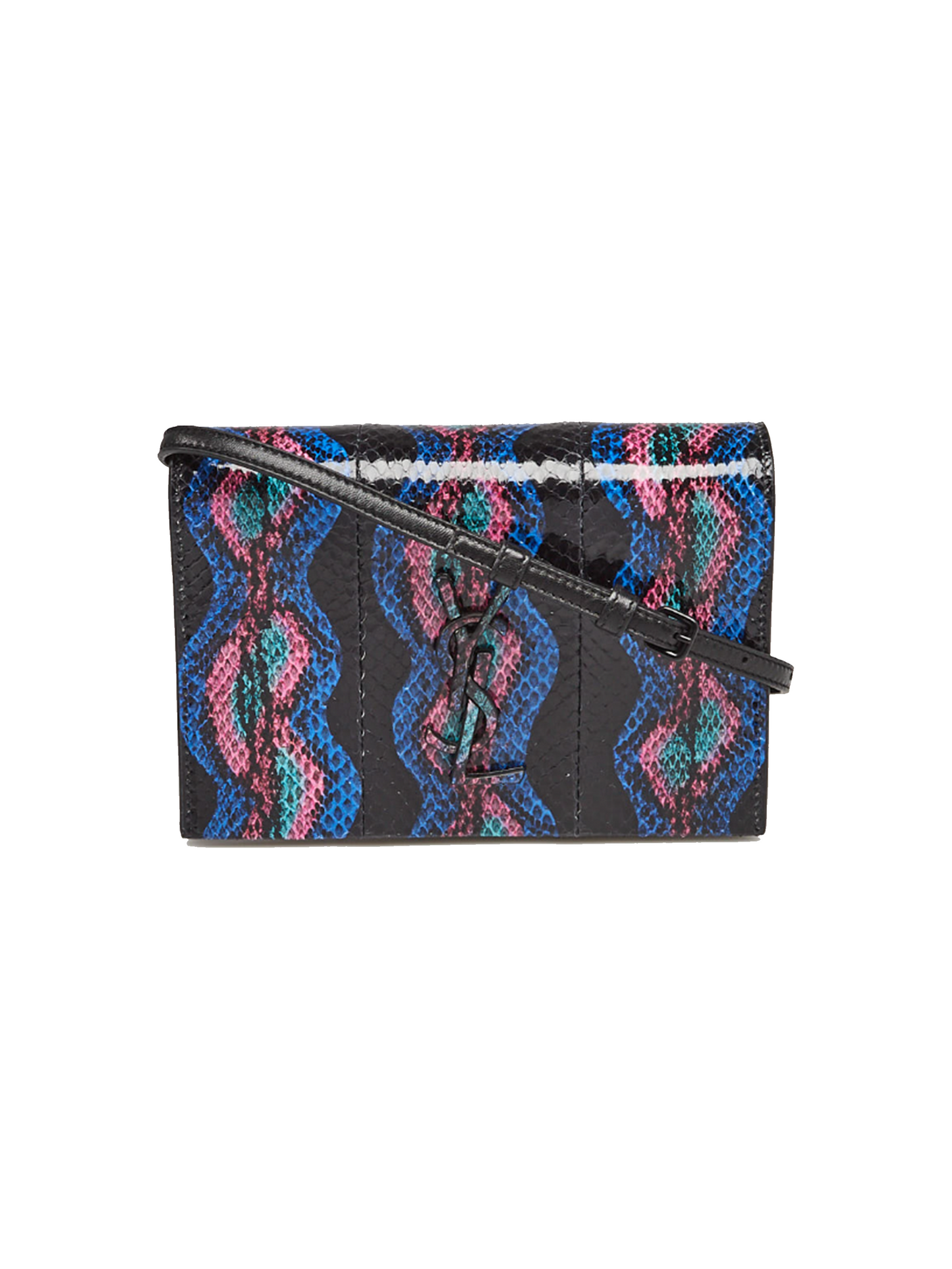 YSL SNAKE PRINT MULTICOLOR CLUTCH